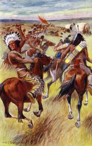 "Nubes de humo y el sonido de los rifles mostraban que mis amigos estaban decididos a defenderse" de William Henry Charles Groome