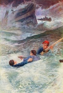 Luchando en el mar salvaje de William Henry Charles Groome