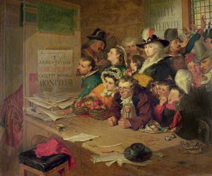 Esperando Noticias del Arresto de Robespierre (1758-94) en 1794, 1866