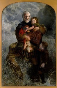 Masacre de Glencoe, refugiados / pintura de W. H. Fisk de William Henry Fisk