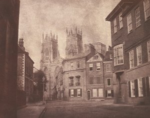 Una escena en York: Catedral de York desde Lop Lane de William Henry Fox Talbot