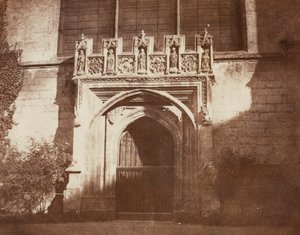 Ancient Door, Magdalen College, Oxford de William Henry Fox Talbot