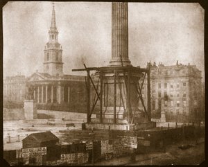 La Columna de Nelson en construcción, c.1841