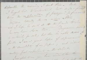 Carta firmada de William Henry Fox Talbot a James David Forbes, 1839