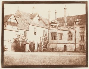 Esquina sureste del patio norte, abadía de Lacock de William Henry Fox Talbot