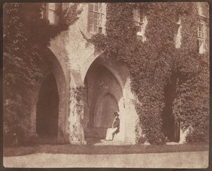 El reverendo Calvert Jones en los claustros de la abadía de Lacock de William Henry Fox Talbot