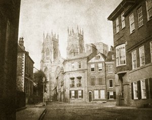 Frente Oeste, Catedral de York, desde Lendall Street de William Henry Fox Talbot
