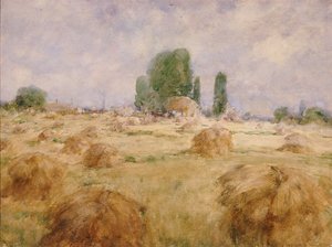 Choque en el campo de trigo de William Henry Holmes