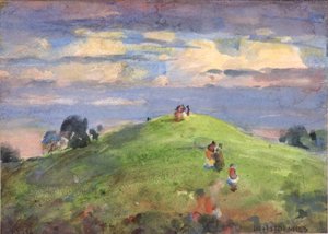 En la colina del ocaso, 1926 de William Henry Holmes