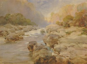 Roca no modificada en Rock Creek, alrededor de 1910 de William Henry Holmes
