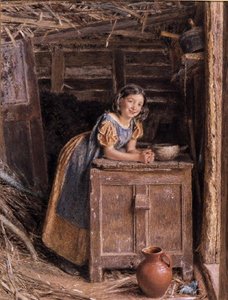 Una belleza rústica de William Henry Hunt
