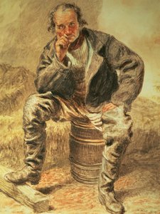 Un ostrero, 1827 de William Henry Hunt
