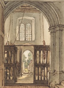 Interior del campanario de la iglesia de Bushey