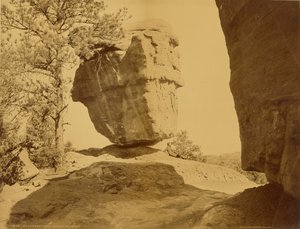 Roca Equilibrada, Jardín de los Dioses de William Henry Jackson