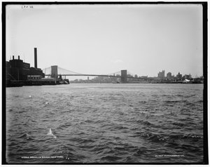 Puente de Brooklyn, Nueva York, c.1900