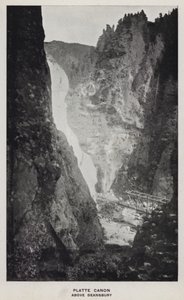 Cañones de Colorado: Platte Canon, Sobre Deansbury de William Henry Jackson