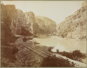 Acantilados del Eco, Cañón del Río Grande, Extensión Glenwood, Colorado, 1885