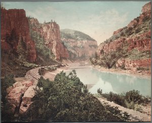 Acantilados del Eco, Cañón del Gran Río, 1890s de William Henry Jackson