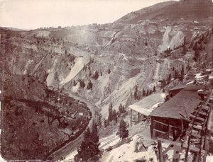 Gilman y el Cañón del Río Eagle, c.1880-90 de William Henry Jackson