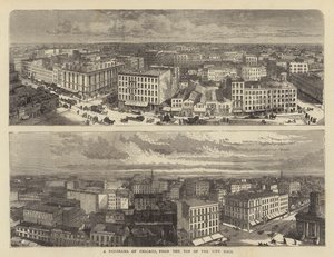 Un panorama de Chicago, desde la cima del Ayuntamiento de William Henry James Boot