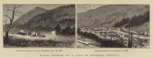 Crecimiento rápido de una ciudad en el oeste de América de William Henry James Boot