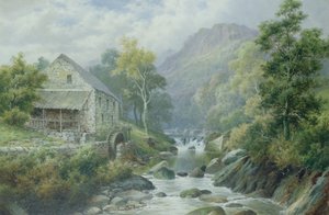 Viejo molino en desuso, Dolgelly de William Henry Mander