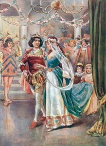 Le rogó que abriera el baile con él de William Henry Margetson