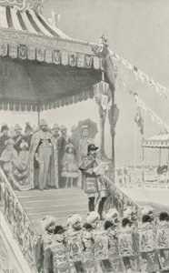 La Reina siendo proclamada Emperatriz de la India en Delhi