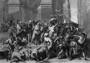 No hagáis de la casa de mi Padre una casa de comercio, mediados del siglo XIX