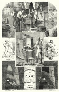 Fabricación de Vidrio en Apsley Pellatt y Compañía, Londres
