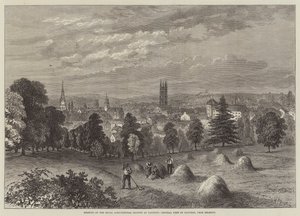 Reunión de la Sociedad Real de Agricultura en Taunton, Vista General de Taunton desde Belmont de William Henry Pike