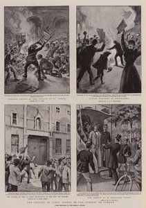 Los disturbios en París, escenas en las calles el domingo