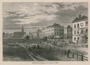 Kennington Common y la Iglesia en 1830 de William Henry Prior