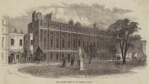 La fachada del jardín del Palacio de St James de William Henry Prior