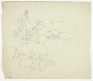 Alimentando cerdos de William Henry Pyne