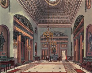 El Salón de Entrada, Carlton House de Pynes Royal Residences, 1818