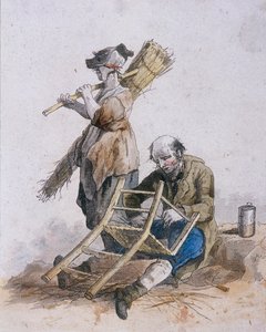 Dos reparadores de sillas, personajes provinciales, 1804