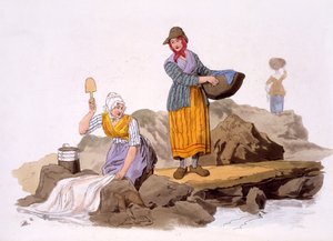 Lavanderas, de Los trajes de Gran Bretaña, publicado por Henry Miller, 1805 de William Henry Pyne
