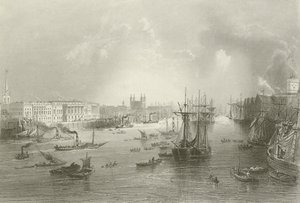El Puerto de Londres de William Henry after Bartlett