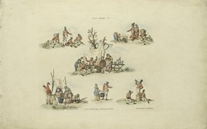Escenas de campamento, 1803 de William Henry after Pyne