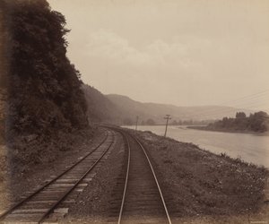 Curva de Hemlock Run, cerca de Towanda,c. 1895 (foto) de William Herman Rau