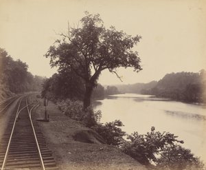 El Lehigh, en Turkey Run,c. 1895 (foto) de William Herman Rau