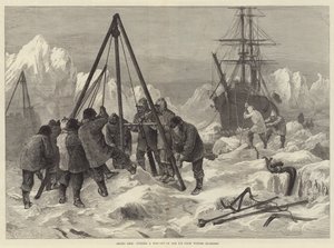 Vida ártica, abriendo un camino en el hielo desde los cuarteles de invierno