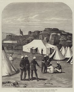 Campamento de la Misión Británica a Cabul, en Jumrood, cerca del Paso Khyber de William Heysham Overend