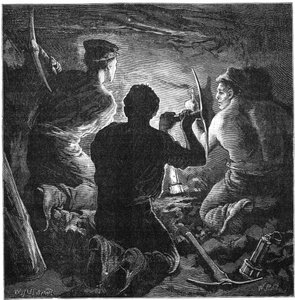 Accidente minero, Mina Tynewydd, Gales del Sur, abril de 1877, c1885 de William Heysham Overend
