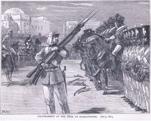 Desarme del 26 en Barrackpore 1857 AD