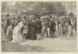 Fiesta en el Jardín ofrecida por el Príncipe y la Princesa de Gales en Marlborough House de William Heysham Overend