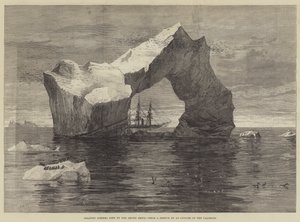 Iceberg gigante visto por los barcos árticos de William Heysham Overend