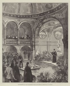 Inauguración del mausoleo del difunto emperador Federico, en Potsdam