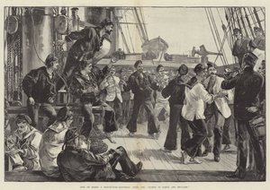 Vida a bordo de un buque de guerra, sábado por la tarde, manos a bailar y Skylark